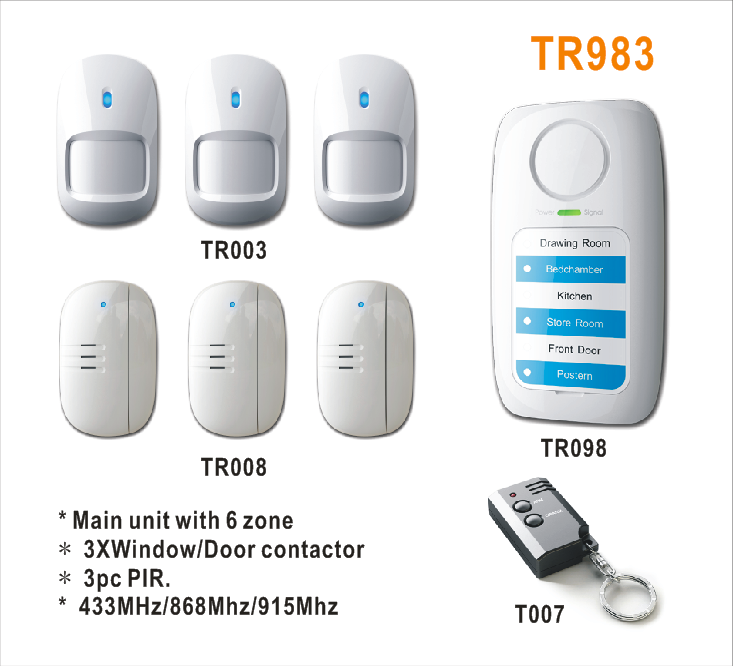 TR983 家庭无线报警套装