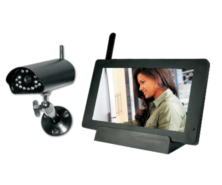 2.4G DIGITAL WIRELESS NETWORK 7” MONITOR DVR D816TH