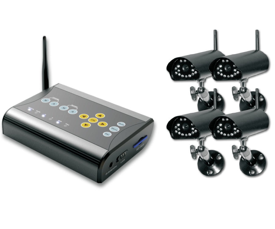 DIGITAL WIRELESS CAMERA WITH QUAD A/V RECEIVER R111